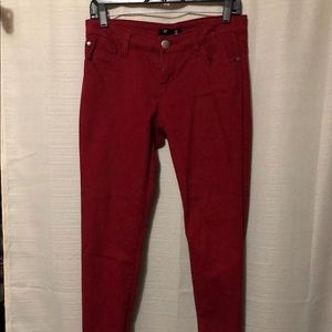 Ladies Forever 21 Global red skinny Sz 27 preowned